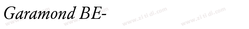 Garamond BE字体转换 Garamond BE字体转换